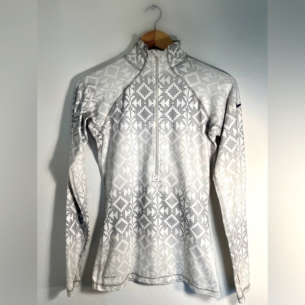 Nike Pro Hyperwarm Half-Zip Print Size Small